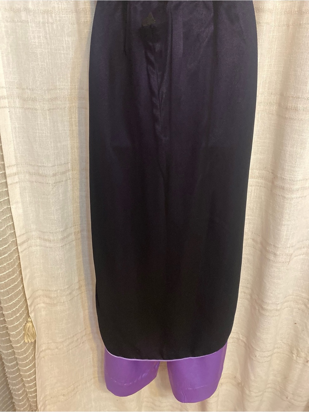VTG Silver Dragon Chiffon Ao Dai Tunic Pants Set Purple Floral Y2K Fits Small - Picture 11 of 16